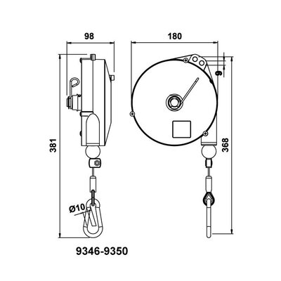 Tool balancer, medium-weight design | REMA