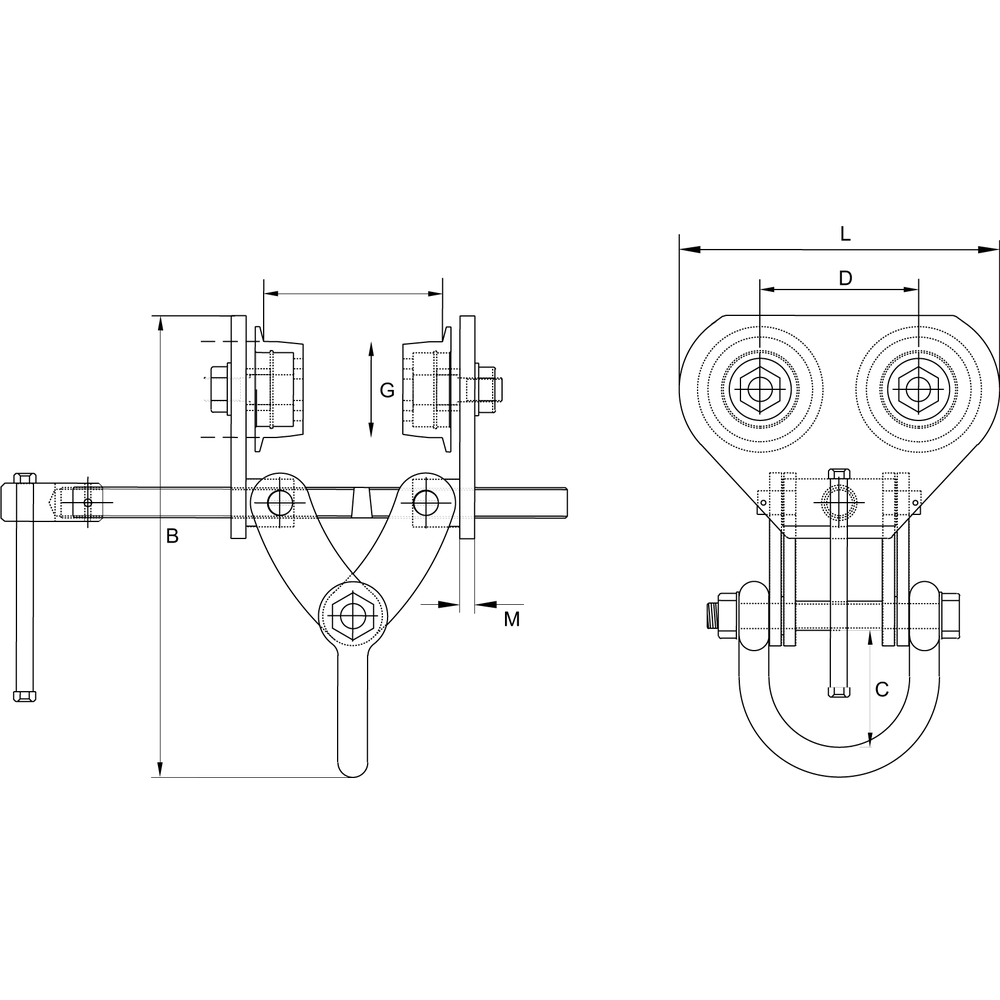 Superclamp B Series - Adjustable Spindle Hand Trolley | REMA