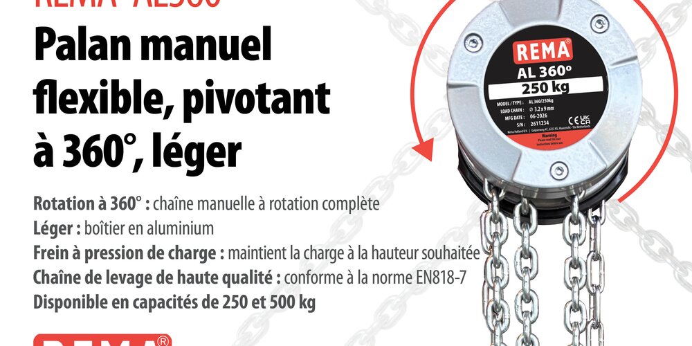 REMA AL360, palan à chaîne manuel