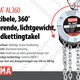 REMA AL360 handkettingtakel; Aluminium handkettingtakel met 360° roterende bedieningsketting
