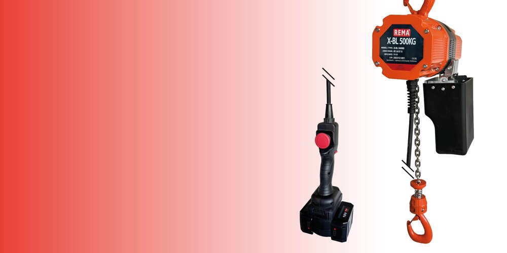 NOUVEAUTÉ : REMA X-BL, palan électrique sur batterie